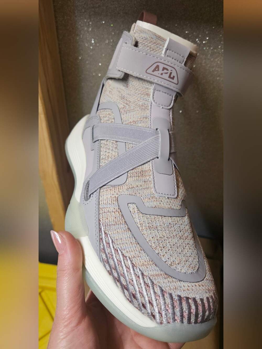 NEW APL SuperFuture Unisex Basketball Shoes In Heather Grey/Melange